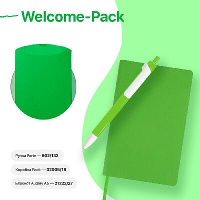 Набор подарочный WELCOME-PACK: бизнес-блокнот, ручка, коробка 39433 оптом на заказ, фото