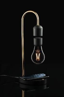 Левитирующая лампа с функцией беспроводной зарядки leviStation 12133.30 с логотипом на заказ, фото