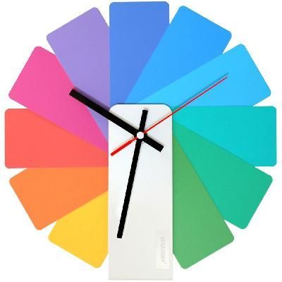 Часы настенные Transformer Clock. White & Multicolor 10341.00 с логотипом на заказ, фото