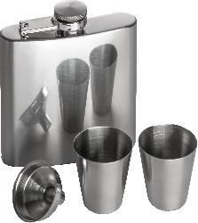 Фляжка с двумя рюмками 60168 с логотипом на заказ, фото