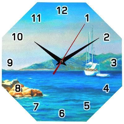 Часы настенные стеклянные Time Diamond 965 с логотипом на заказ, фото