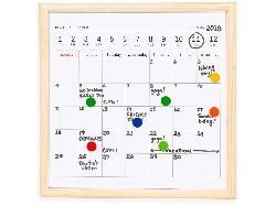 Календарь для заметок с маркером «Whiteboard calendar» 757516 с логотипом на заказ, фото