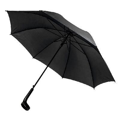 Зонт-трость LIVERPOOL с ручкой-держателем, полуавтомат 7437 с логотипом на заказ, фото