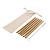 Многоразовые эко-трубочки для напитков Bamboo, набор 6 шт. P269.529 с логотипом на заказ, фото