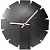 Часы настенные Transformer Clock. Black & Black 10341.30 с логотипом на заказ, фото